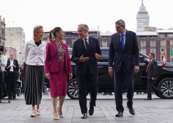 México y Canadá refuerzan relación bilateral en Palacio Nacional