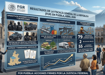 FGR logra 64 condenas en Puebla durante abril